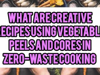 What Are Creative Recipes Using Vegetable Peels And Cores In Zero-Waste Cooking